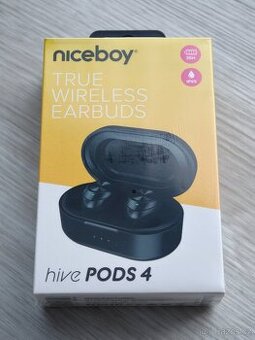 Prodám sluchátka Niceboy Pods 4 - úplně nové, zabalené