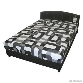 Postel IBIZA černá/bílá, 140×200 cm