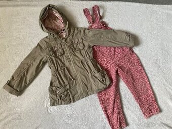 Set jaro, podzim. Bunda, kalhoty lacláče 92/98