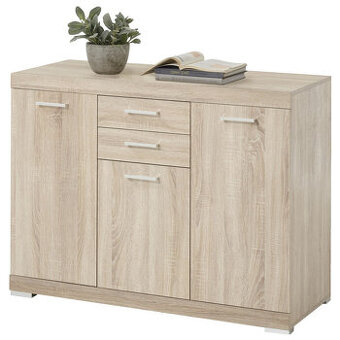 Široká komoda Bristol 3XL – dub sonoma