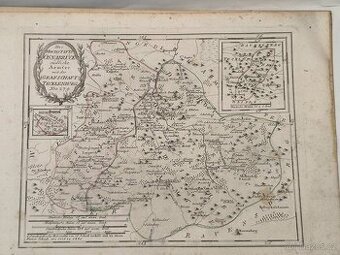 Staré mapy z roku 1791. ( Konvolut 67 kusů)