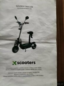 Prodám elektrokoloběžku Scooters XR01 EEC 36