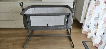 KINDERKRAFT - Dětská postýlka NESTE světle šedá 3v1