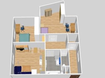 Prodej moderního bytu 3+KK s balkónem u rybníka Hamr – Praha