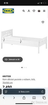 Prodám Ikea dětskou postel Kritter s matraci