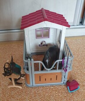 Schleich Box pro koně s doplňky
