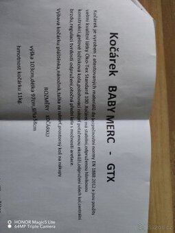 Sportovní kočárek Baby Merc GTX