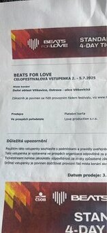 BEATS FOR LOVE 4 dny