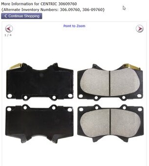 Brzdové desky CENTRIC 30609760
