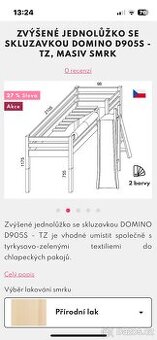 Dětská patrová postel z masivu zn.Domino
