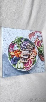 Skleněný obraz -mix ovoce a zelenina