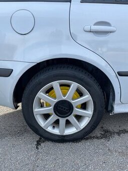ALU Audi kola R16, 5x100 + letní pneumatiky Bridgestone