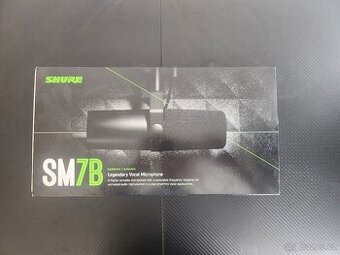 Shure SM7B a příslušenství  - Nepoužitý, jako nový (orig.)