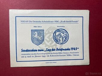 Známky Speciální výstava známek 1943