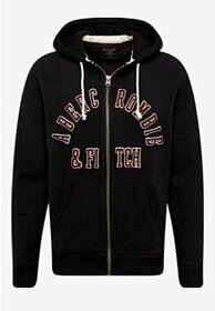 Černá mikina Abercrombie & Fitch - 1