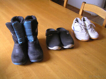 Teplé sněhule 35, sálovky Kensis 34, kroksy 36