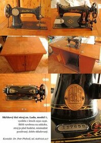 Skříňový šicí stroj LADA, model 7