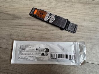 Řemínek na hodinky nylon 22mm šedý