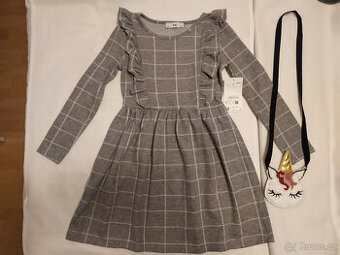 Nové šaty + kabelka, C&A, vel. 128