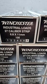 Nábojky winchester 6,8 x 11 - černé-páskované