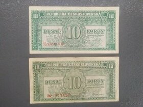 První poválečné bankovky