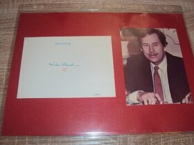 Prodám autogram - I. Prezident ČSFR Václav Havel 1991