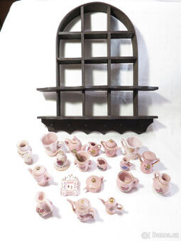 Růžový porcelán - miniatury