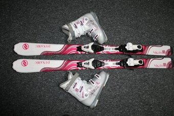 dívčí lyže Dynamic Elve 130 cm , lyžaky Rossignol
