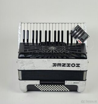 Nový akordeón Hohner Bravo 72bas, 3 hlas + záruka