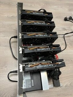 Prodám těžební rig - 5 x RTX 2060 Super - 1