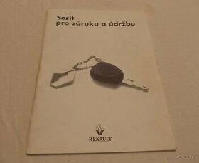 RENAULT – sešit pro záruku a údržbu - „ servisní knížka „