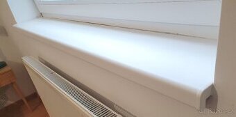 NOVÝ PVC vnitřní okenní parapet, bílý, rozměr 1185 x 240 mm - 1