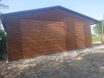Plechová garáž 7x5m - 1