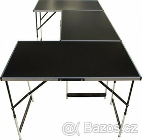 Nový 3 x skládací hliníkový prodejní pult - stůl PC/2190kč