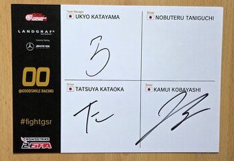24H SPA 2025 Mercedes AMG GT Goodsmile 3 autogramy