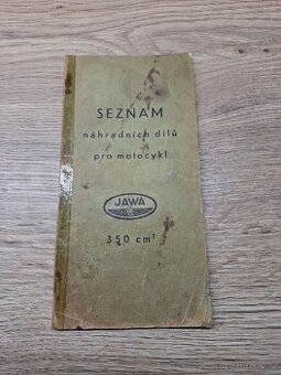 Jawa 350 předválečná katalog dílů