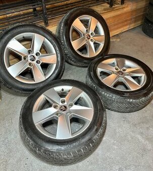 ALU Kola ŠKODA 5x112 R16 ILIAS Zimní Pneu 205/55/16 8mm