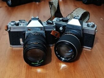 Hist. fotoaparáty CHINON CS + PRAKTICA