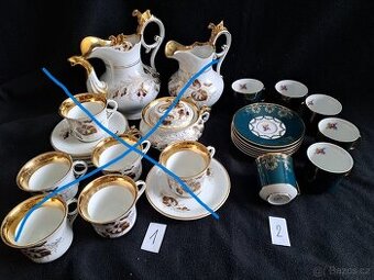 starožit. kávová a čajová souprava I. republika