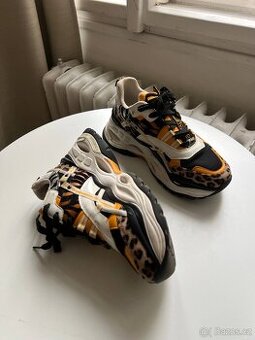 Dámské boty leopardí vzor
