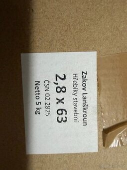 Hřebíky stavební-různé velikosti