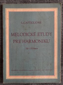 Noty akordeon: L.Castiglione - Melodické etudy pre harmoniku