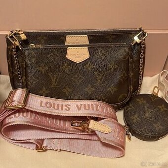 Louis Vuitton Monogram Rose Clair Multi Pochette