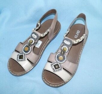 Nové letní kožené sandály, vel. 38, zn. Ara