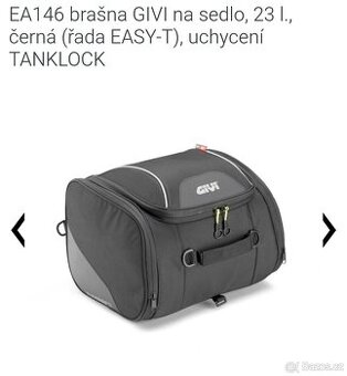 brašna GIVI EA146 na sedlo, 23 l. uchycení TANKLOCK