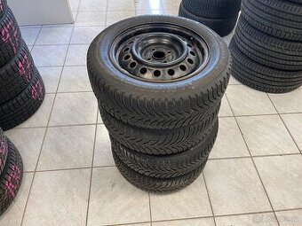 Plechové disky 4x100 6jx15 + zimní pneu 195/60 R15