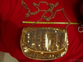 kabelka zlatá Claires,masivní zlatý řetěz 120 g
