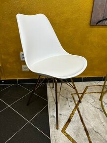 Židle bílá/zlatá