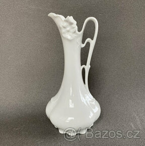 Royal Dux Bílá porcelánová váza, karafa - 1
