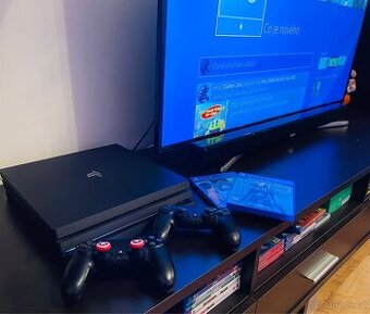 PlayStation 4 Pro 1tb, krabicova hra, 2x joypad-rezervace
